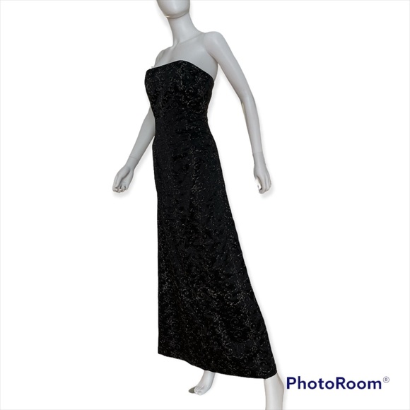 Jessica McClintock Black Glitter Gown - Picture 8 of 16